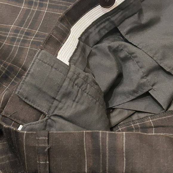 Men's Black Plaid Pants - Picture 5 of 6